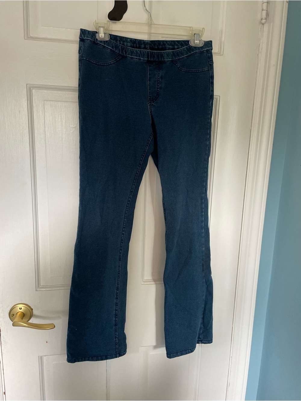 Dark Blue Hue Women's Stretch Bootcut Jeans